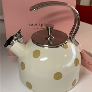 Kate Spade Deco Dot Tea Pot Kettle NEW Lenox